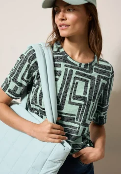 Shirt met burn-out look