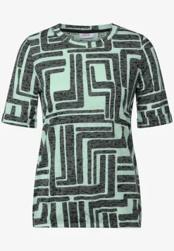 Shirt met burn-out look