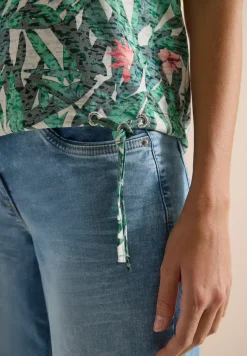 Shirt met burn-out look