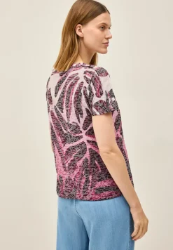 Shirt met Burnout patroon