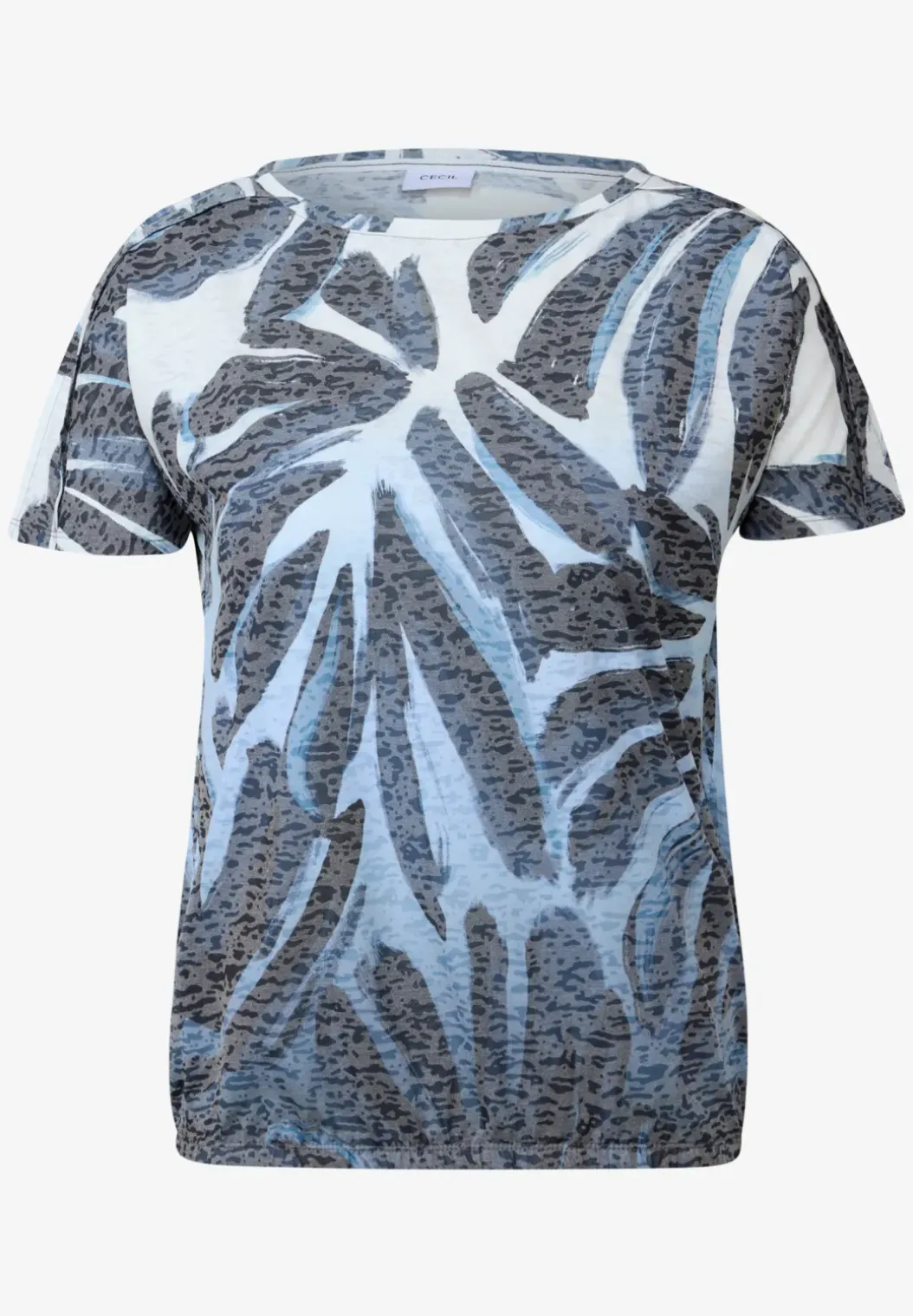 Shirt met Burnout patroon