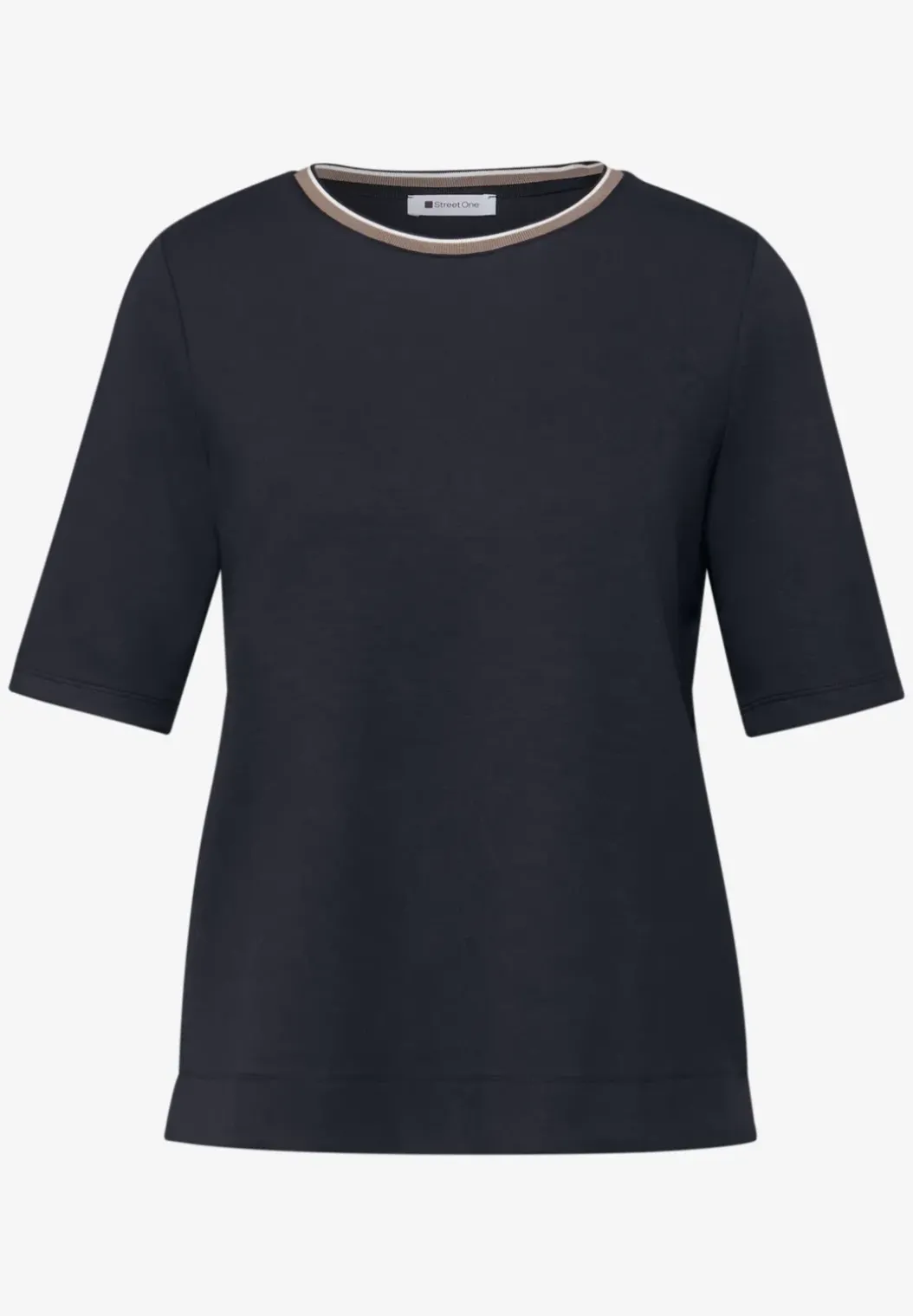 Shirt met contrastdetail