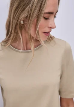 Shirt met contrastdetail