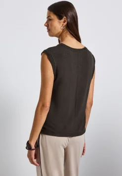 Shirt met decoratieve banden