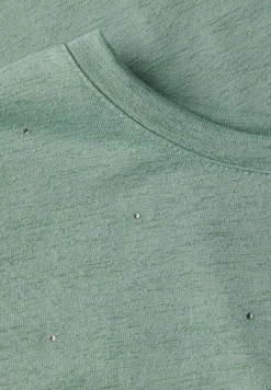 Shirt met decoratieve stenen