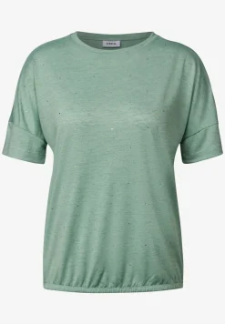 Shirt met decoratieve stenen