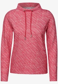Shirt met diagonale structuur