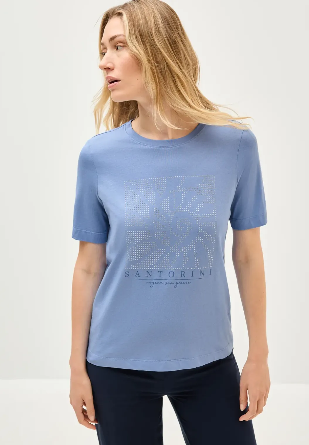 Shirt met edelstenen