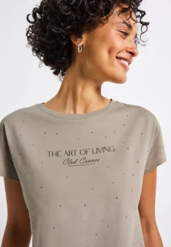 Shirt met edelstenen