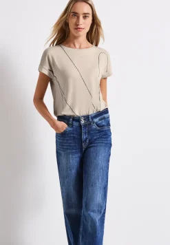 Shirt met fijne lijntjes