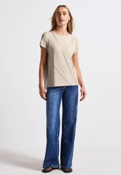 Shirt met fijne lijntjes