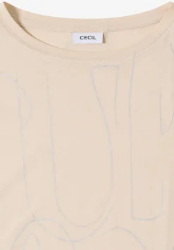 Shirt met foliedruk