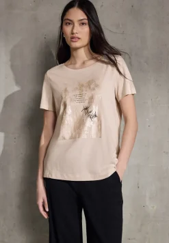 Shirt met foliedruk
