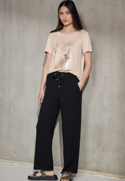 Shirt met foliedruk