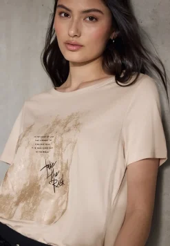 Shirt met foliedruk