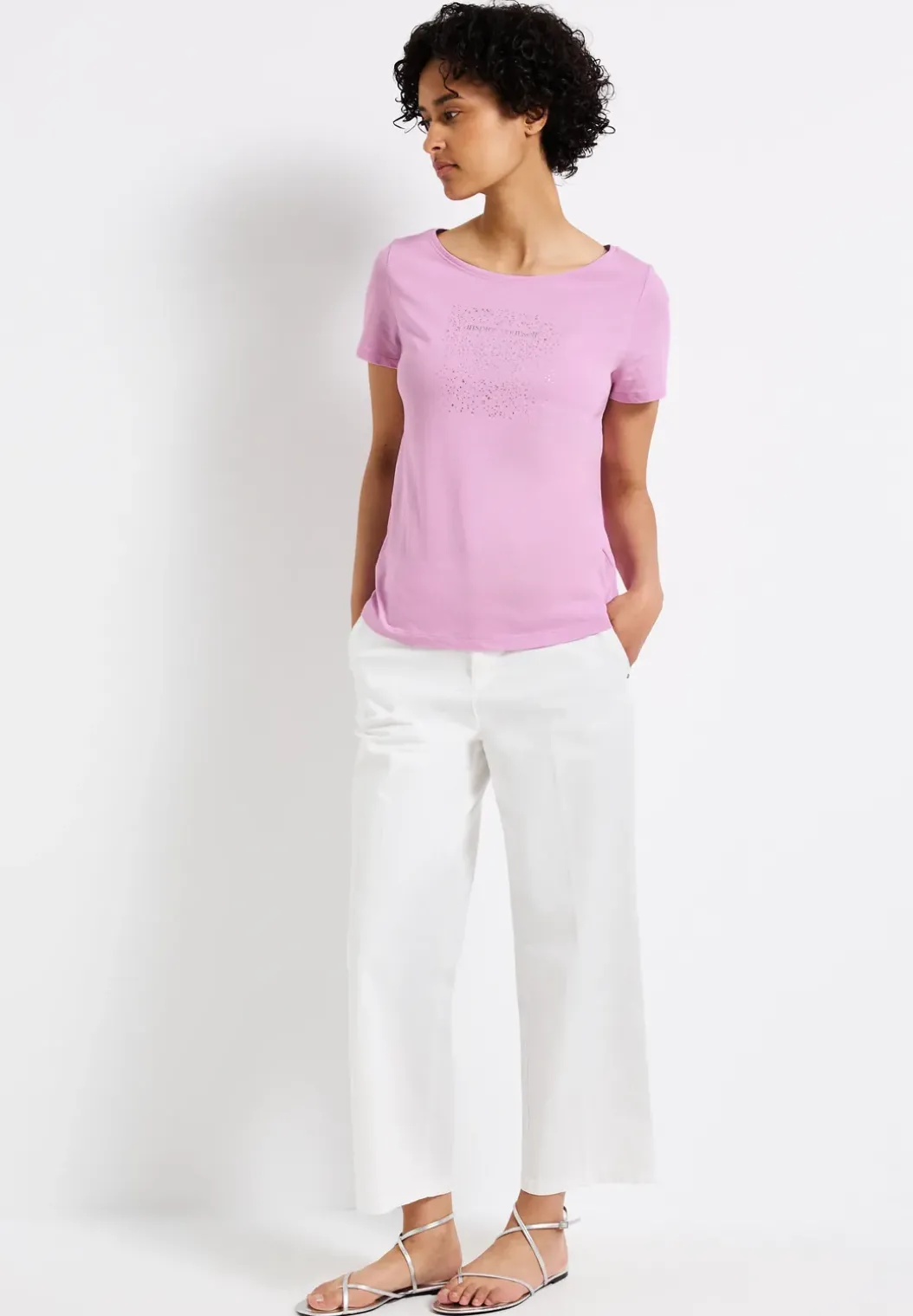 Shirt met foliedruk