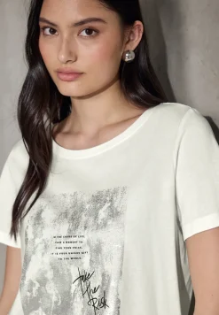 Shirt met foliedruk