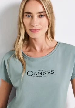 Shirt met folietekst