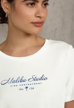 Shirt met folietekst