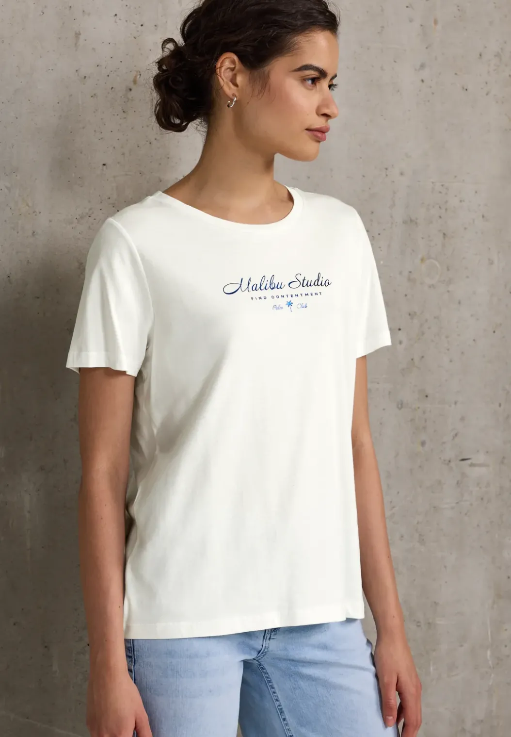 Shirt met folietekst