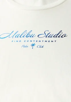 Shirt met folietekst