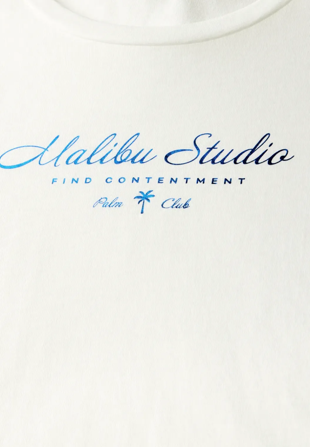 Shirt met folietekst