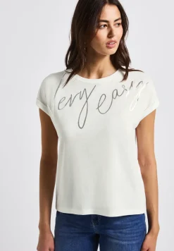 Shirt met folietekst