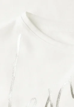 Shirt met folietekst