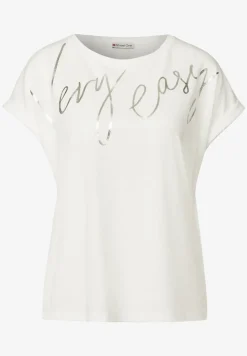 Shirt met folietekst