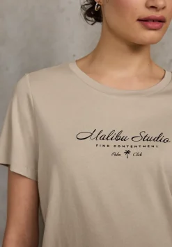 Shirt met folietekst