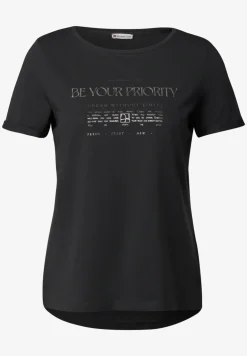 Shirt met folietekst