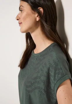 Shirt met geborduurd patroon