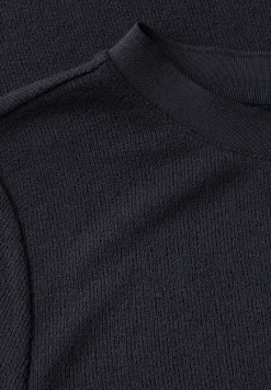 Shirt met gebreide look