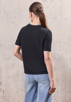 Shirt met gebreide look