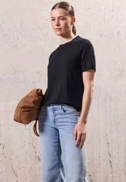 Shirt met gebreide look