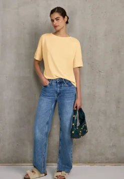 Shirt met gebreide look