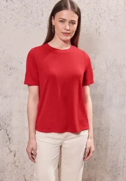 Shirt met gebreide look