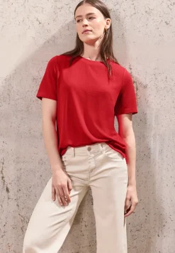 Shirt met gebreide look