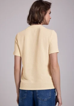 Shirt met gebreide look