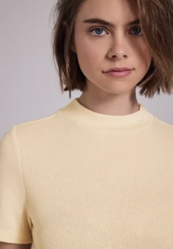 Shirt met gebreide look