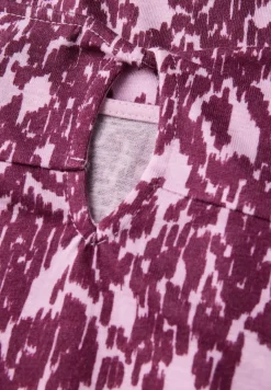 Shirt met gebreide look en patroon