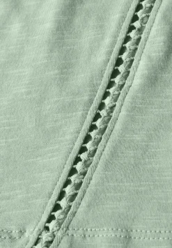 Shirt met gehaakte details