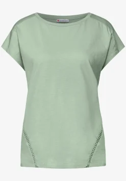 Shirt met gehaakte details
