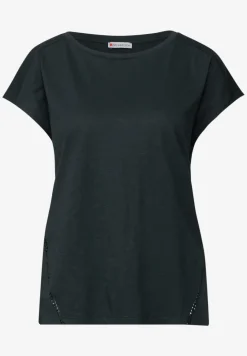 Shirt met gehaakte details