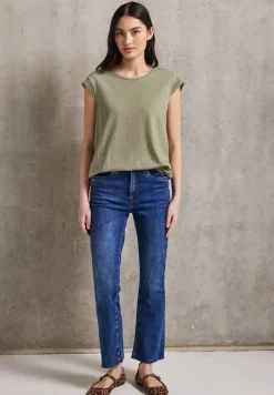 Shirt met gehaakte details