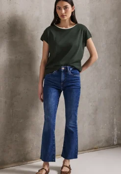 Shirt met gekleurde kraag