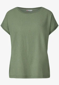 Shirt met gemengde structuur