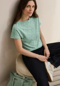Shirt met gemêleerde look