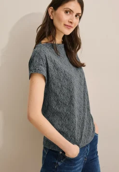 Shirt met gemêleerde look