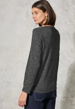 Shirt met gemêleerde look